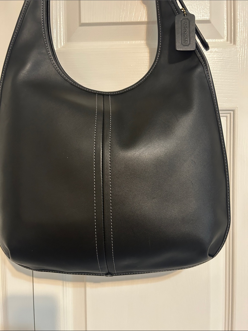 Coach black leather hobo bag - Picture 3 of 6